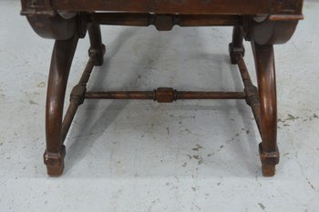 Rare Series Of 6 Walnut Armchairs Of Renaissance Style XIXth