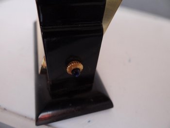 Bronze Quartz Table Clock By Cartier in Paris