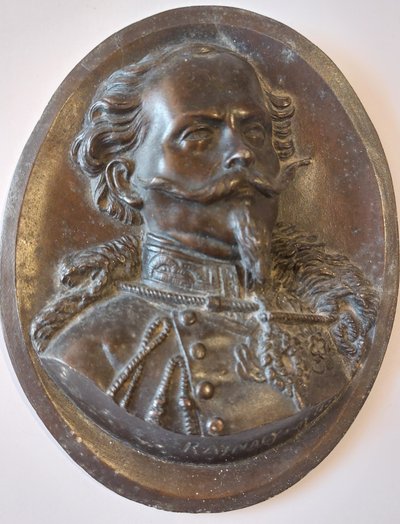 RAYNALY - Bronze medallion - Victor Emmanuel II - 1859