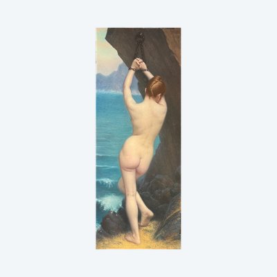 Andromeda chained to the rock, A. BARRÈ, circa 1900