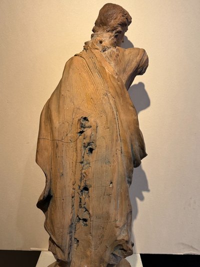 Christ bénissant - Grande terre cuite originale, France18e siècle