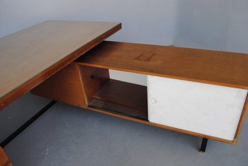 Scrivania presidenziale scandinava in teak