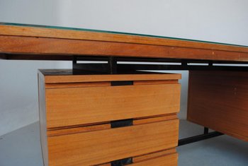 Scrivania presidenziale scandinava in teak