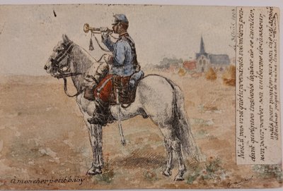 Fernand BIVEL (1888 - 1950) - 7 painted postcards -