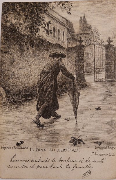 Fernand BIVEL (1888 - 1950) - 7 painted postcards -