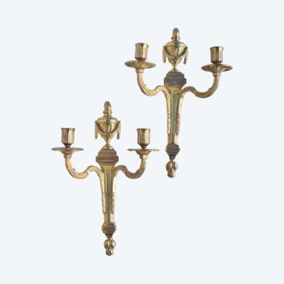 Coppia di applique da parete Luigi XVI, XVIII secolo.