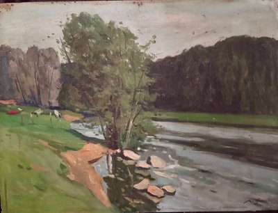 Bord de Loire vers 1930