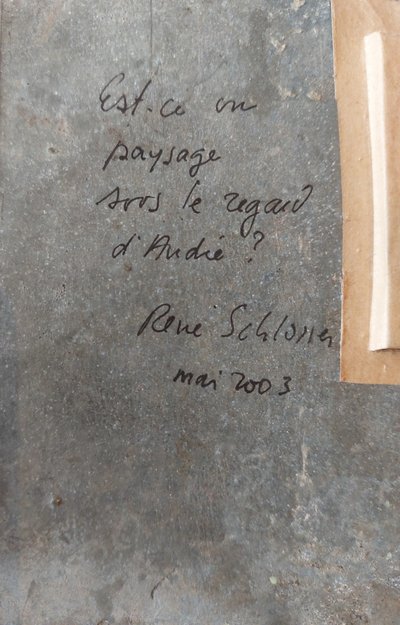 René SCHLOSSER (1933 - 2017) - Malerei auf Metall - Landschaft?