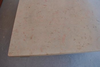 Art Deco Dining Table Rosewood Travertine Top