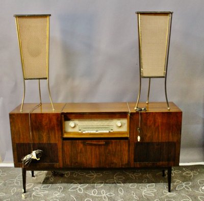 Mobile HiFi Schaub Lorenz vintage con due altoparlanti