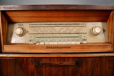 Mobile HiFi Schaub Lorenz vintage con due altoparlanti