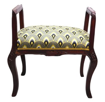 Set Of 3 Art Nouveau Mahogany Seats 1900