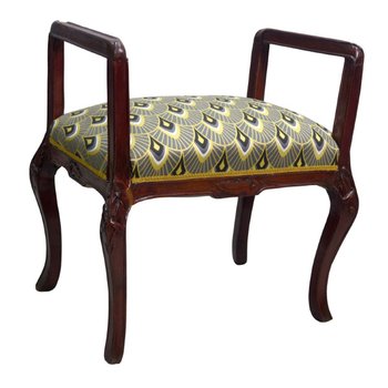 Set Of 3 Art Nouveau Mahogany Seats 1900