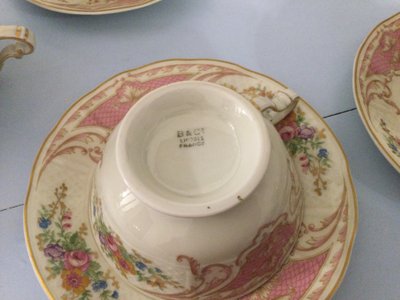 9 Limoges porcelain cups
