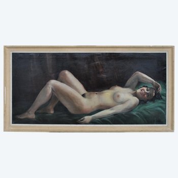 Gemälde Signiert Hilgers 1930 Olympia Akt Art Deco
