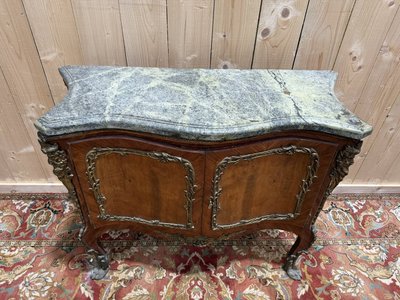 Louis XV / Übergangsstil-Intarsien-Sideboard
