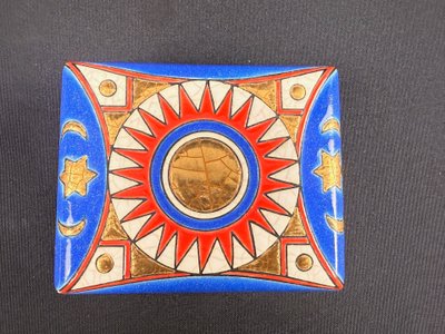 Longwy enamels, beautiful rectangular box!