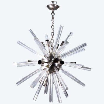 Sputnik Chandelier Italian Design Glass rod