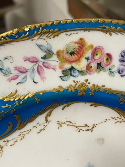 Soft-paste porcelain plate from Sèvres, 18th century