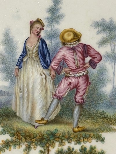 Soft-paste porcelain plate from Sèvres, 18th century