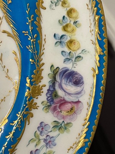 Soft-paste porcelain plate from Sèvres, 18th century