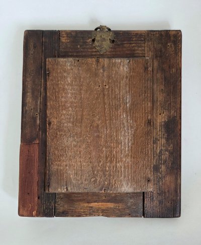 Dutch mirror - carved wood - 17th century