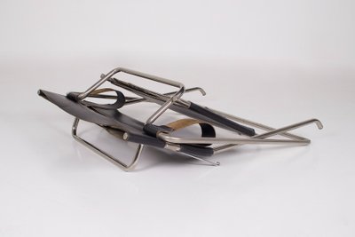 D4 Leather Folding Armchair by Marcel Breuer
