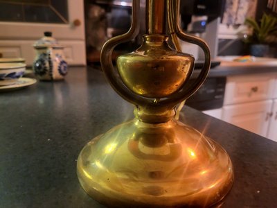 Lampada da transatlantico in bronzo - 1930