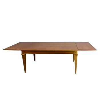 1940 Mahogany And Bronze Dining Table By Pierre Lardin