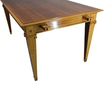 1940 Mahogany And Bronze Dining Table By Pierre Lardin