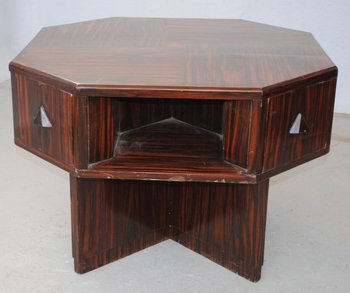 Table Basse ébène Macassar 1930 Art Déco