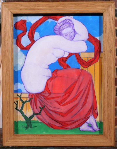 Robert BARILLOT 1921-2001 Nude woman, drawing, circa 1940-50 Valenciennes Nord painting sculpture