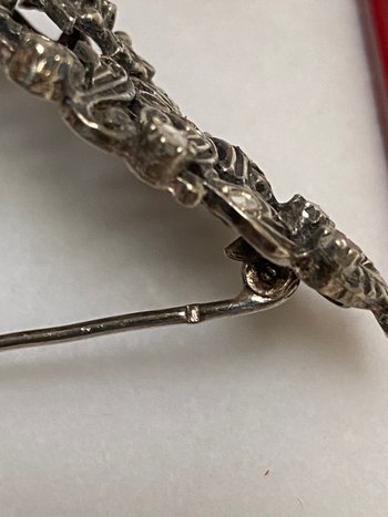 BROCHE 1900 ARGENT MASSIF 