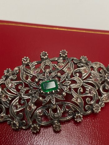 BROCHE 1900 ARGENT MASSIF 