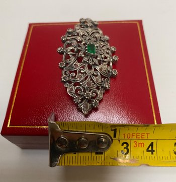BROCHE 1900 ARGENT MASSIF 