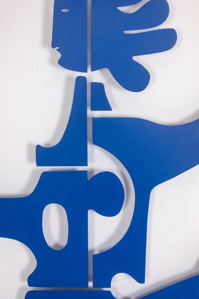 Antonine de Saint Pierre. Pannello Eva in metallo laccato blu navy. Contemporaneo LS6527PATFAB3363