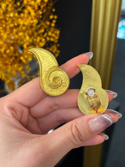 Lalaounis Paar goldene Ohrclips