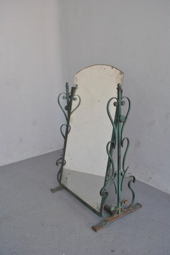 Psyché 1940 Fer Forgé Peint Raymond Subes