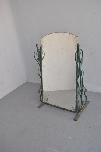 Psyché 1940 Fer Forgé Peint Raymond Subes
