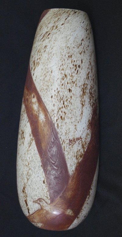 Jugendstilvase signiert Legras (1839-1916).