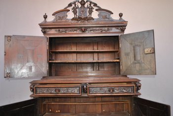 Bahut Ancien Deux Corps époque XVIIIème