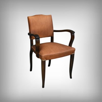 Paire de Fauteuils Bridge en Hêtre -1940