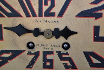 Art Deco 1930's Modernist Onyx Trim Clock