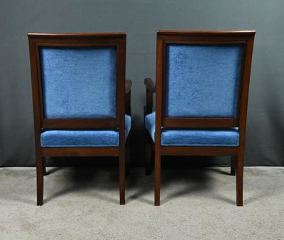 Paire de Fauteuils en Acajou, époque Restauration – Début XIXe