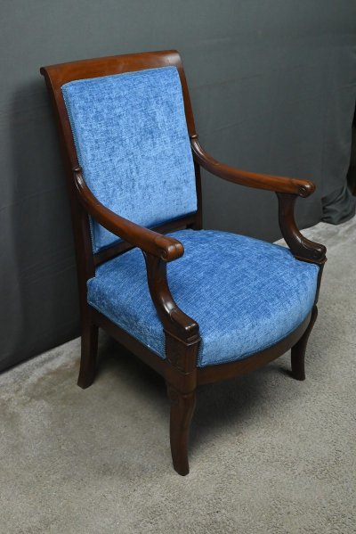 Paire de Fauteuils en Acajou, époque Restauration – Début XIXe