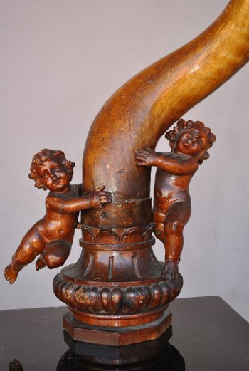 Pair Of Sculptures With Babies XIXth Century