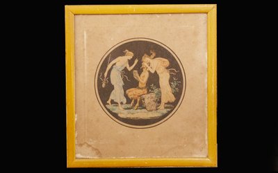 Colored engraving First Empire period