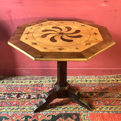 Guéridon marqueté, début XIXème siècle