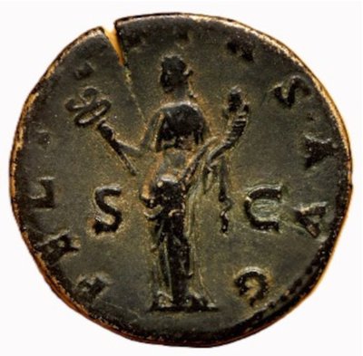 Sestertius of Hadrian at the Felicitas — Certificate of authenticity