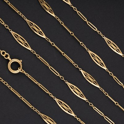 Art Nouveau Gold Necklace